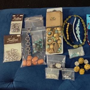 Large lot of jewelry making & bead craft items